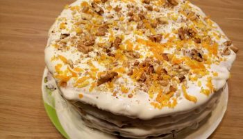 Торт «Медовик» с апельсиновым вкусом (нотка оригинальности к традиционному вкусу)