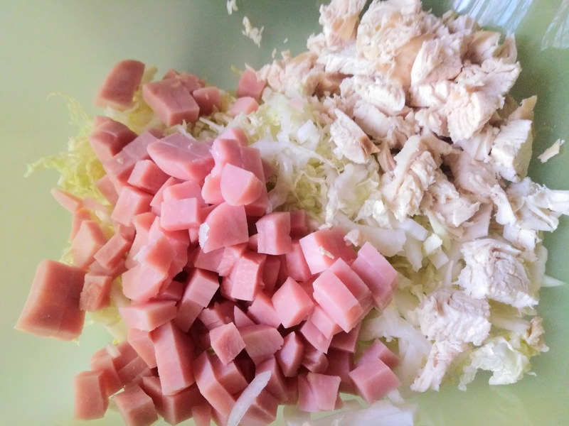 «Анастасия» - новый сытный салат (2 вида мяса) из простых продуктов