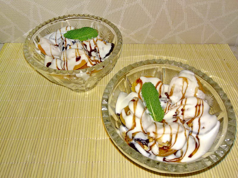 Творожный десерт с сухофрукты