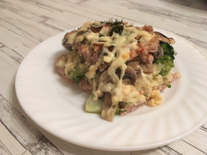 Куриная запеканка с брокколи и грибами ещё одно блюдо из моих любимых рецептов