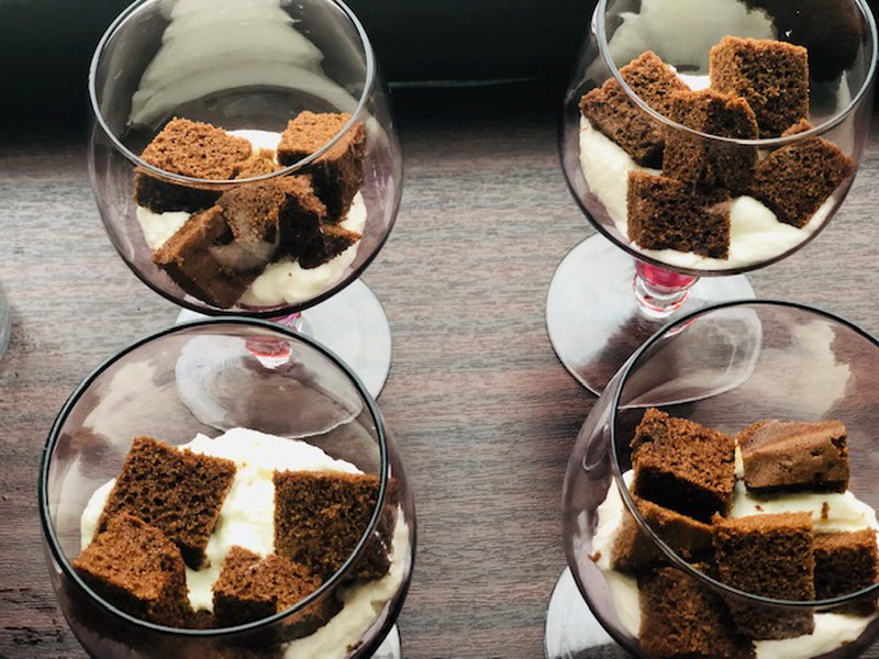 Вишневый трайфл (Порционный десерт в стакане, для тех пробовал торт «чёрный лес» десерт точно придётся по вкусу)