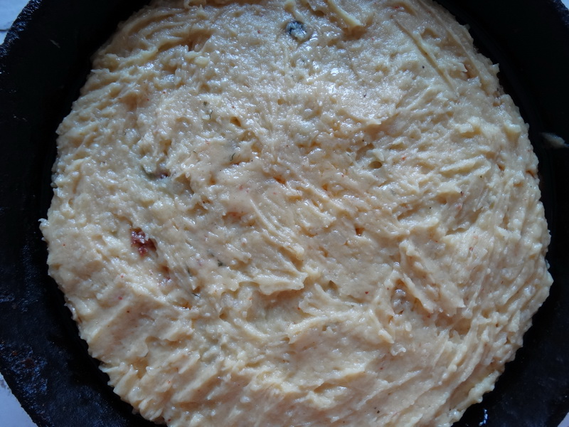 Итальянский пирог на сковороде. Не сухой и не жирный. Из картофельного теста