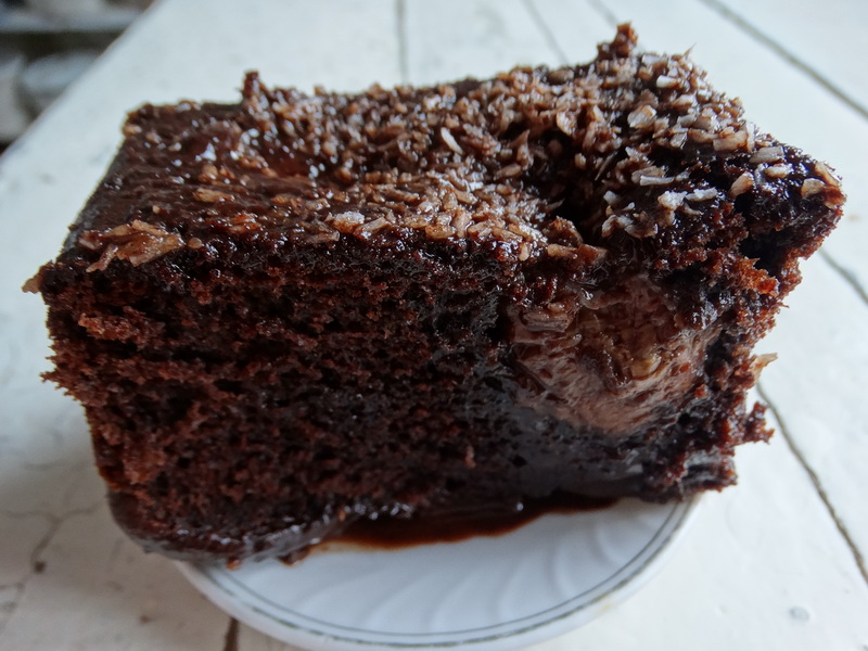 Заливной шоколадный пирог без хлопот - невероятно классно сочетаются шоколадный, банановый и даже кокосовый привкус